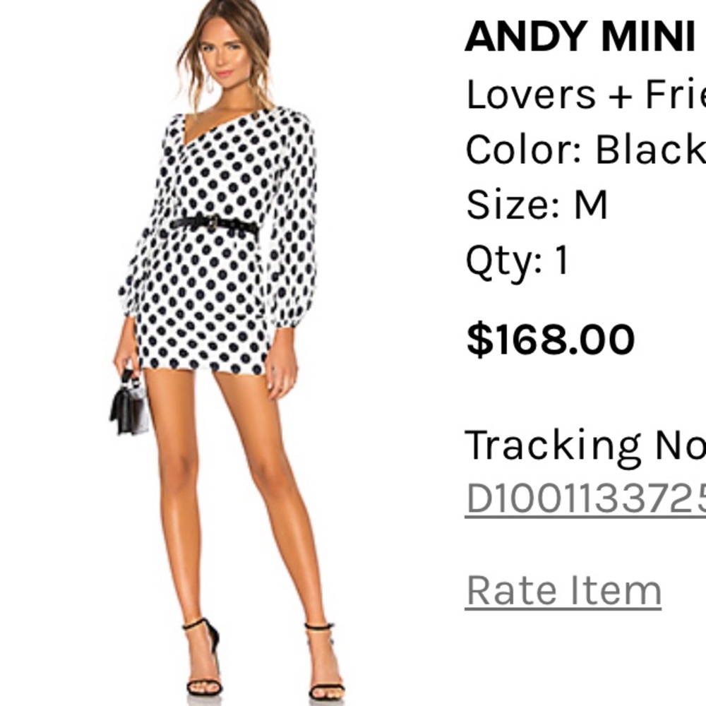 Polka dot mini dress